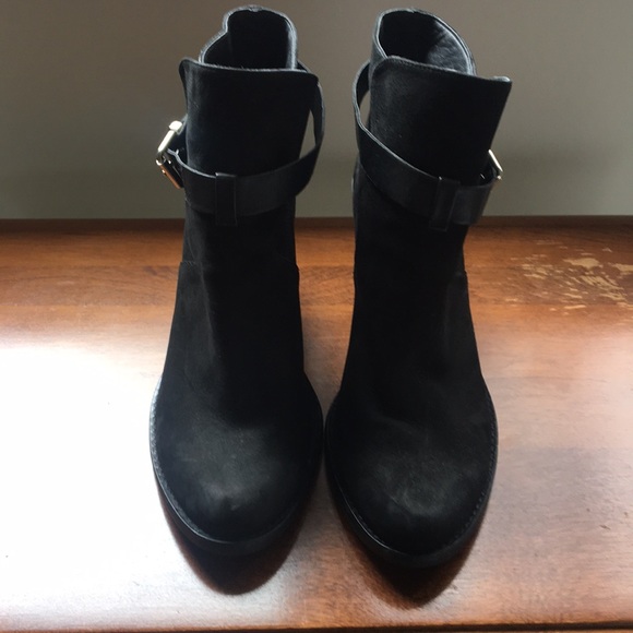 Tony Bianco Shoes - Black booties with side buckles